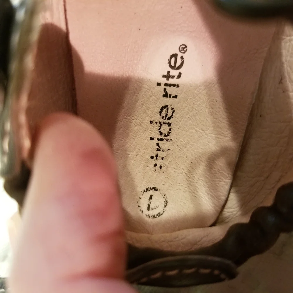 Stride Rite First Walkers Brown Flower Shoes